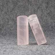 粉晶臍帶印章金門, 金門