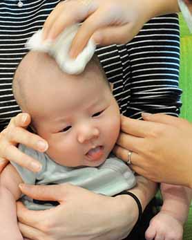 彰化市滿月剃頭，彰化剃胎毛