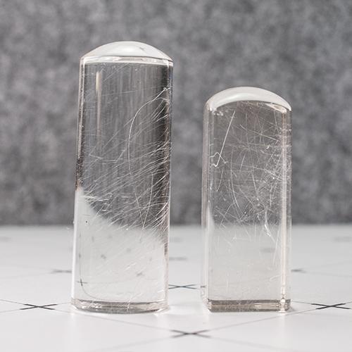 原礦透明水晶肚臍章/乙顆