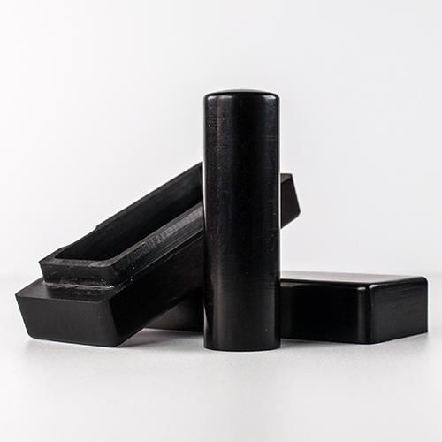 黑檀木臍帶印章卡榫盒組