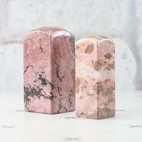 玫瑰石宮廟印章/神明印章【手工噴砂】