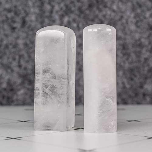 白水晶臍帶章/乙顆