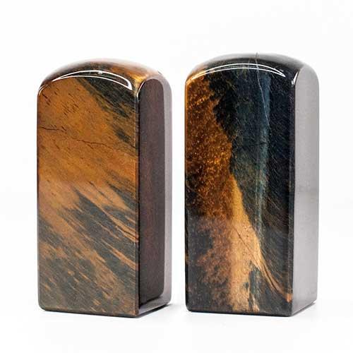 黃虎眼石宮廟印章/神明印章【手工噴砂】