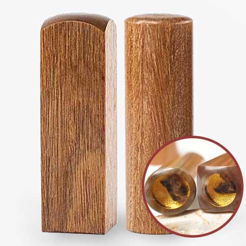 綠檀木臍帶印章/乙顆