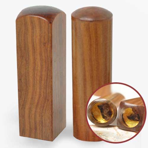 玫瑰檀肚臍印章/乙顆