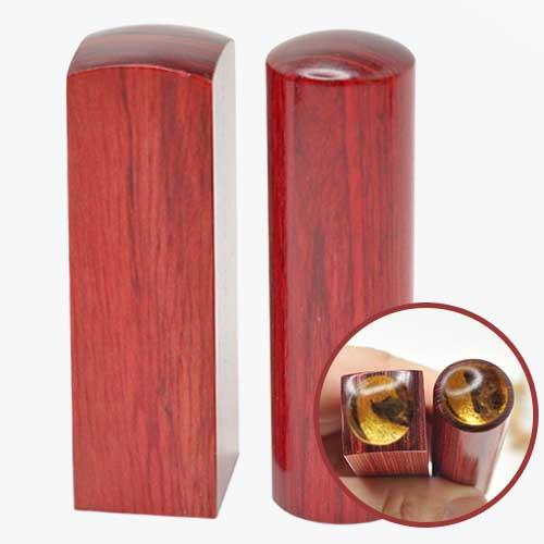 彩樺木肚臍印章-紅/乙顆