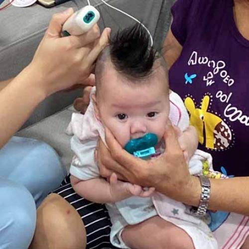 新北林口滿月剃頭髮