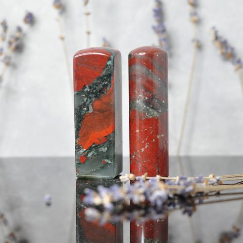 非洲雞血石印章/乙顆