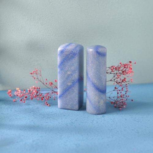 藍色東陵玉臍帶章/乙顆