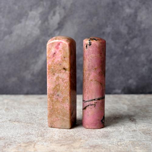 玫瑰石臍帶印章/乙顆