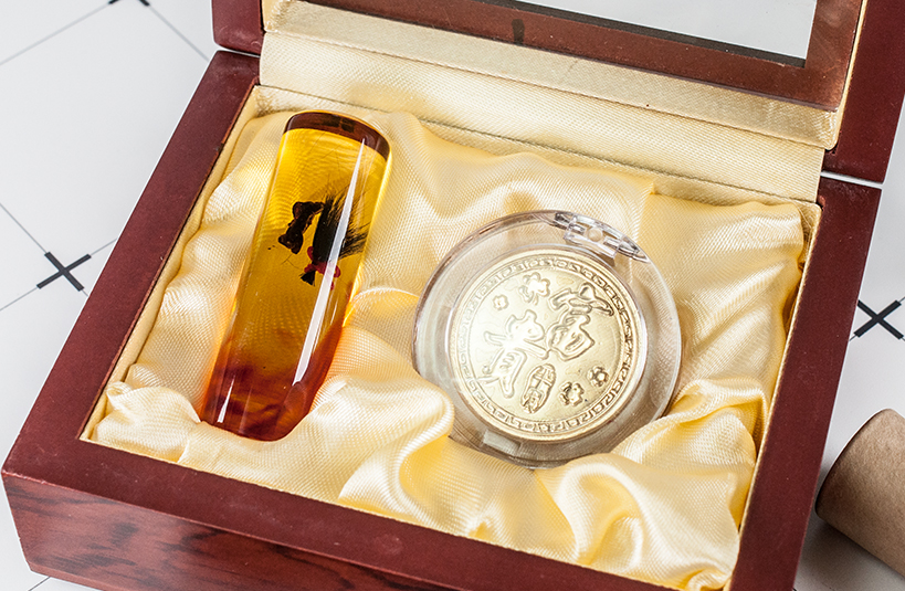 台南 臍帶章 琥珀 唯原工藝