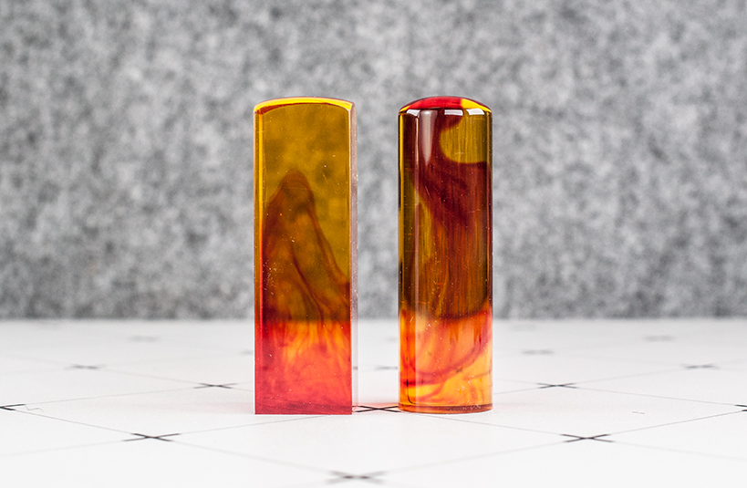 台南 結婚對章 琥珀 唯原工藝