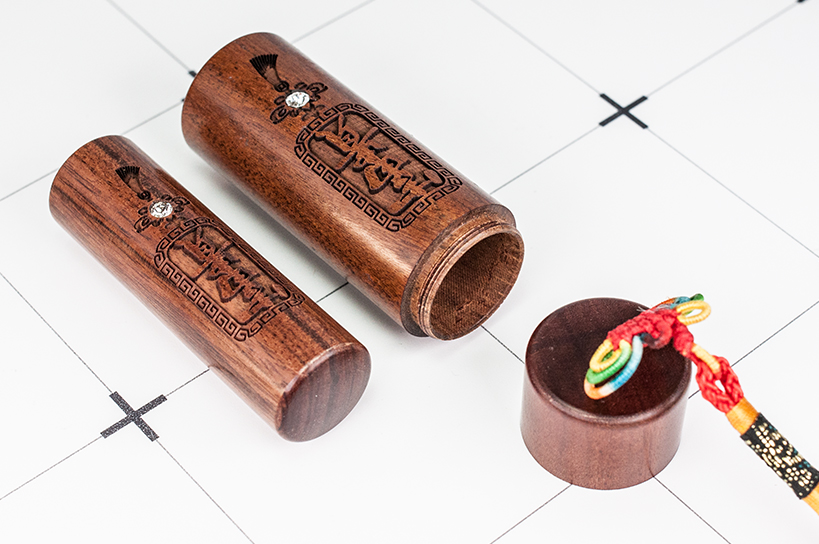 台南 臍帶印章 檀木印章 唯原工藝