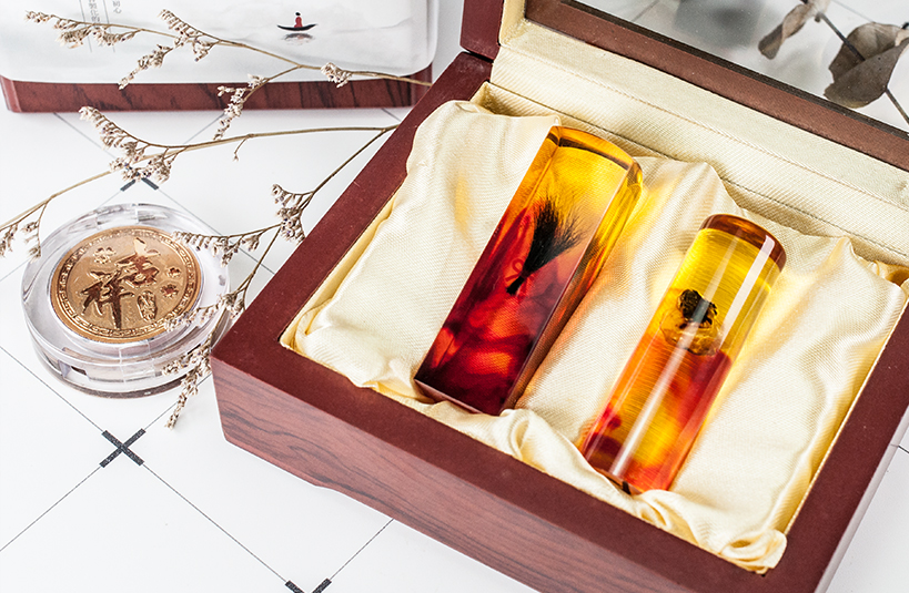 台南 臍帶章 琥珀 唯原工藝