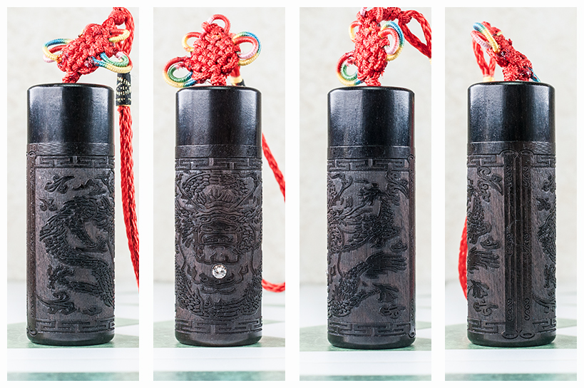 台南 龍雕刻 套筒印章組 唯原工藝