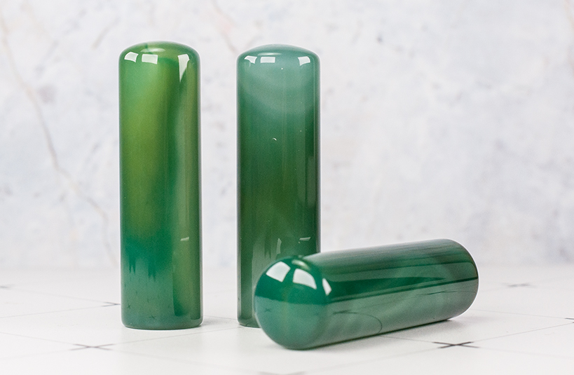 台南 個人印鑑章 印鑑章 綠玉隨 綠瑪瑙 唯原工藝