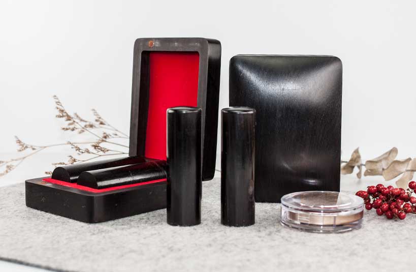 【頂級黑檀】結婚對章，買檀木結婚對章就來唯原工藝!