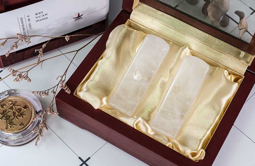 白水晶印章
