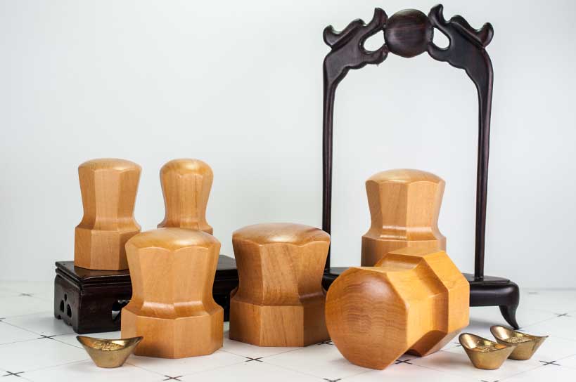 黃楊木八卦印章【電腦刻】