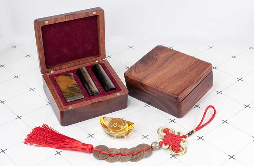 頂級檀木印章盒