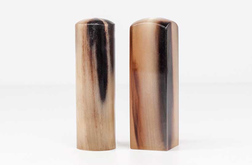 台南 個人印鑑章 印鑑章 花赤牛角 唯原工藝