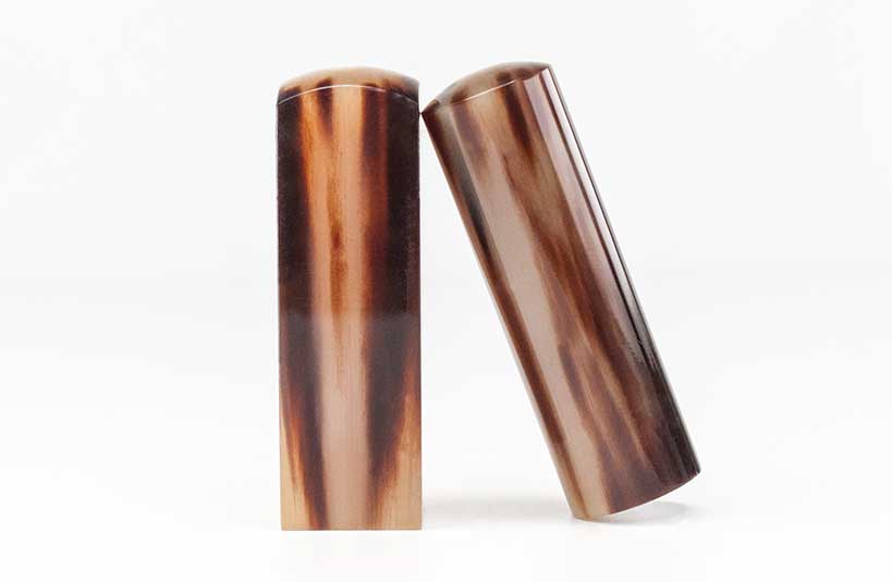 台南 個人印鑑章 印鑑章 花赤牛角 唯原工藝