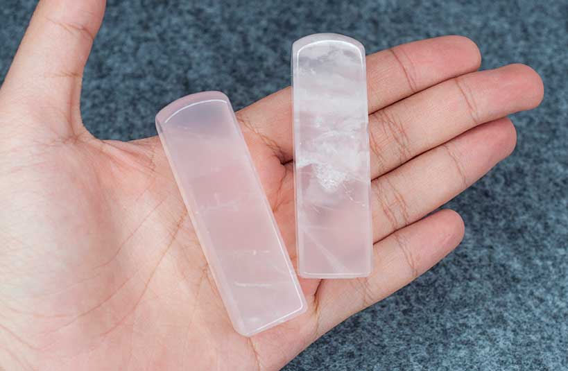 台南 結婚對章 粉晶 唯原工藝