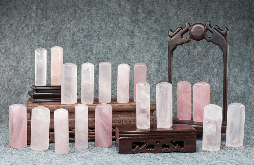 台南 肚臍章 粉晶 唯原工藝