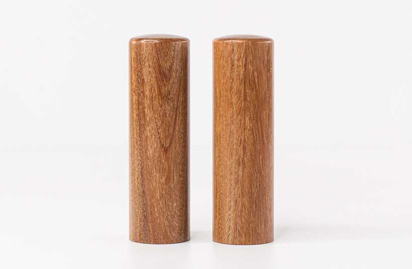 台南 結婚對章 綠檀木 唯原工藝