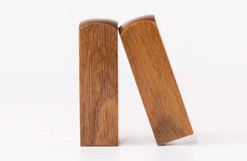 台南 結婚對章 綠檀木 唯原工藝