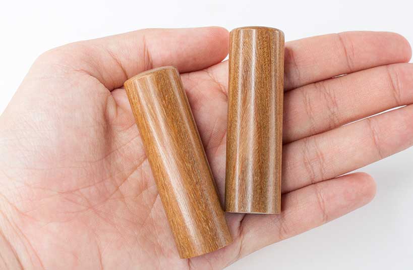 台南 結婚對章 綠檀木 唯原工藝