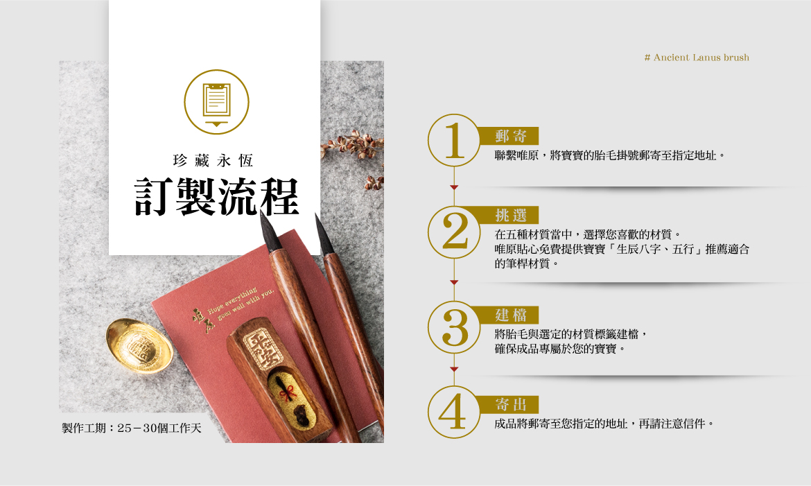 台北、新竹胎毛筆推薦 永恆延續 您與寶寶的親密連結