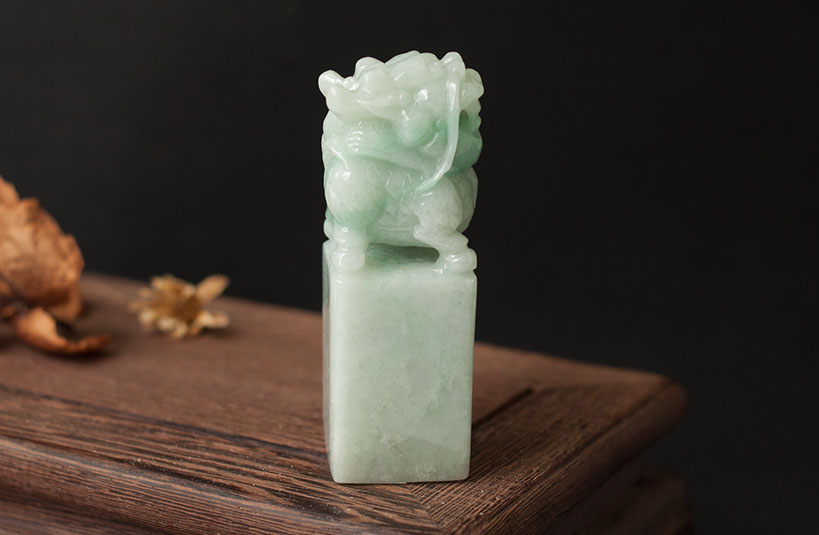 緬甸玉麒麟神獸印章-編號2印章字體