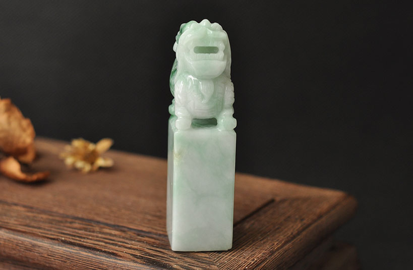 緬甸玉麒麟神獸印章-編號3刻印章