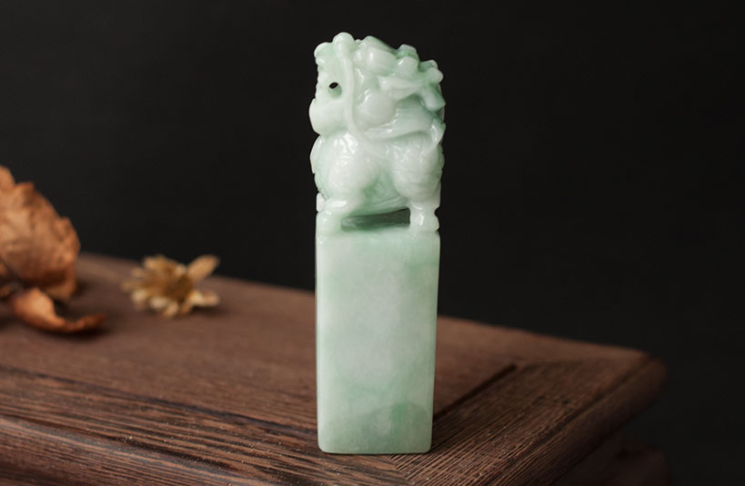 緬甸玉麒麟神獸印章-編號3印章字體