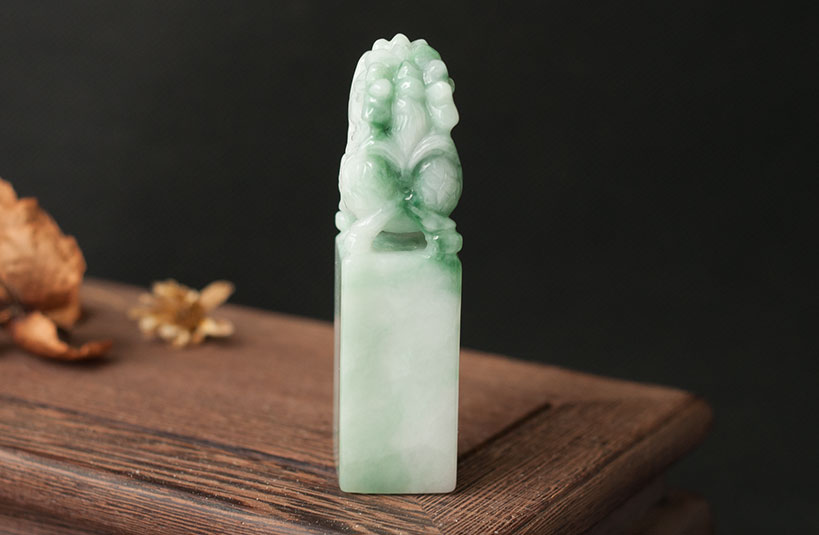 緬甸玉麒麟神獸印章-編號3印章尺寸