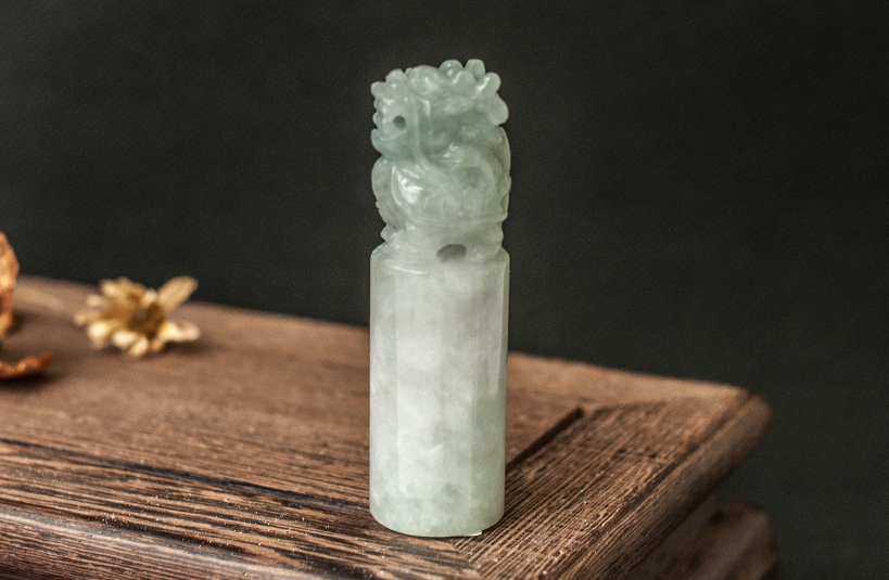 緬甸玉龍龜神獸印章-編號4印章尺寸