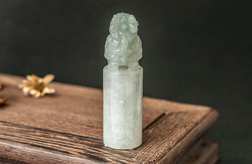 緬甸玉龍龜神獸印章-編號4印章字體