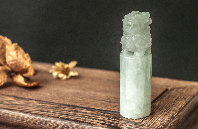 緬甸玉龍龜神獸印章-編號5刻印章店