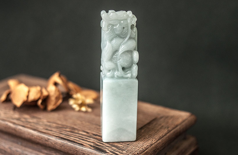 緬甸玉龍神獸印章-編號6印章訂做
