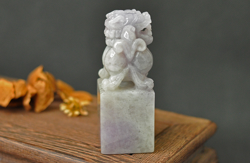 緬甸玉獅子神獸印章-編號9印章材質