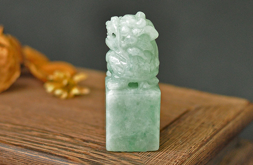 緬甸玉龍龜神獸印章-編號11印章店