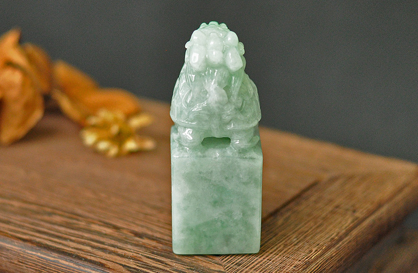 緬甸玉龍龜神獸印章-編號12印章