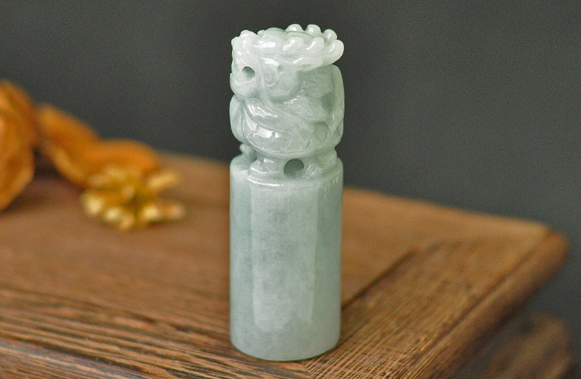 緬甸玉龍龜神獸印章-編號14印章店