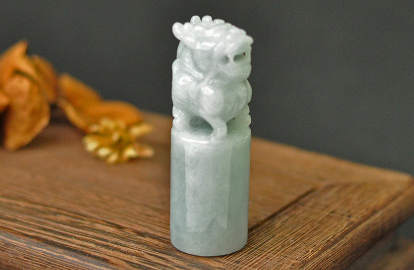 緬甸玉麒麟神獸印章-編號15刻印章店