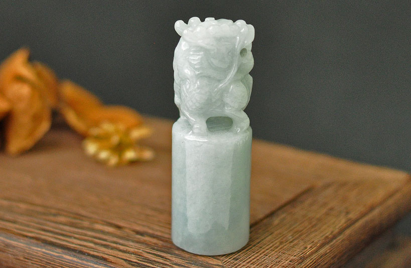 緬甸玉麒麟神獸印章-編號15印章材質